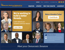 Tablet Screenshot of nvsenatedems.com